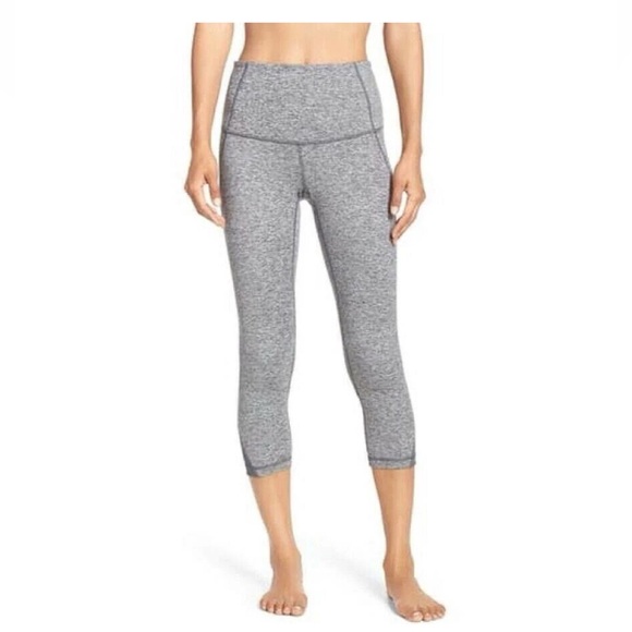 Zella Pants - Gray High-Waisted Cropped “Hatha” Leggings by Zella. SZ XS. Nordstrom Athleisure